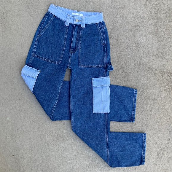 PacSun Denim - PacSun 90s Boyfriend Carpenter High Rise Straight Leg Jeans Sz 23